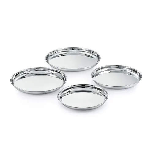 Image of Neelam Stainless Steel Thali, Set of 4