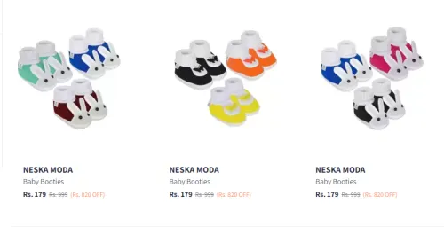Image of NESKA MODA 0 To 12 Months Baby Boys Booties Set3
