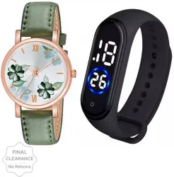 NESTER Analog Watch, Pack of 2