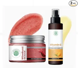 Neuhack Wine Gel Scrub + Vitamin C Face Mist Combo