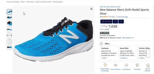Image of New Balance Men's Drift Model Sports Shoe