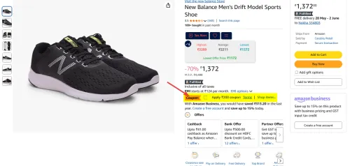 Image of New Balance Men's Drift Model Sports Shoe