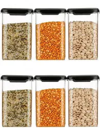 New Premium Quality Womans 1st Choice 100% Unbreakable Air Tight Modular Kitchen Plastic Storage Containers 12 Piece