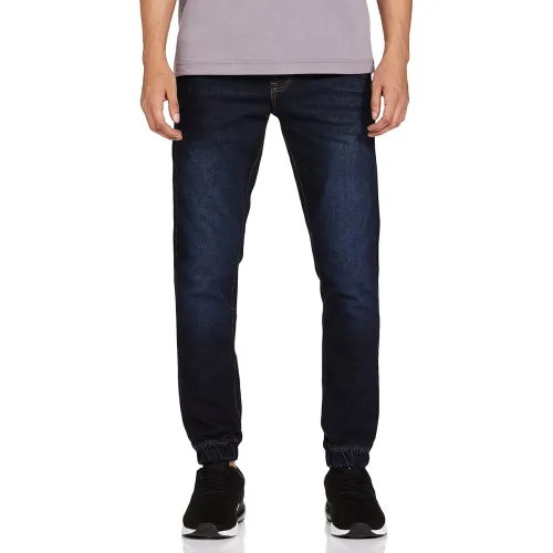 Image of NEWPORT Men's Regular Mid Rise Stone Wash Jogger Jeans