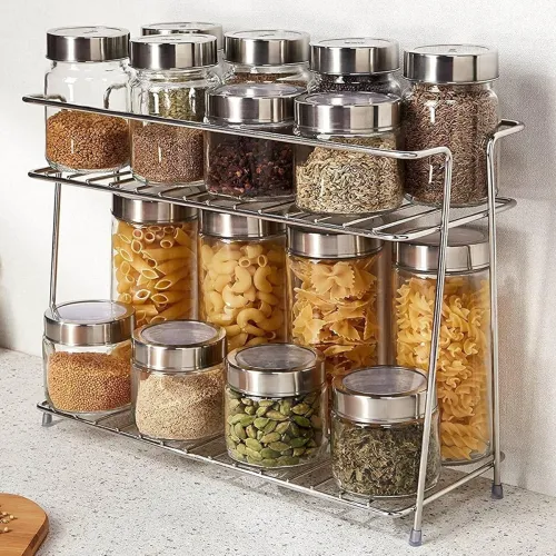 Image of NH10 Tabletop 2-Tier Stainless Steel Spice Rack