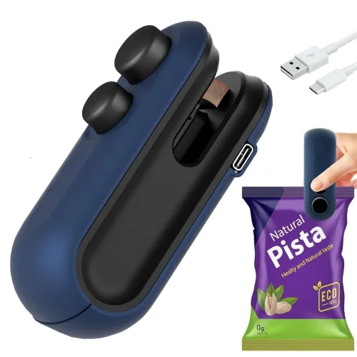 Image of Nibbler Portable Mini Sealing Machine, Handheld Packet Sealer for Food, Snacks, Chips