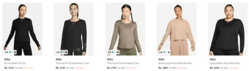 Image of Nike Dri-FIT Swift UV Women's Crew-Neck Top up to 50% Discount @ #Myntra