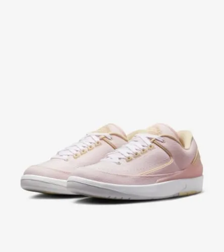 Image of NIKE  ir Joran 2 Retro Low Tex Sneakers For Men  (Pink , 8.5)