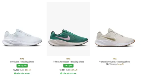 Image of NIKE Revolution Running Shoes up to ₹35% Discount