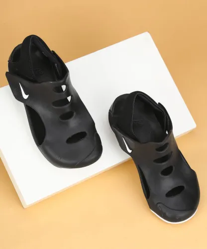 Image of NIKE Velcro Clogs For Boys (Black)