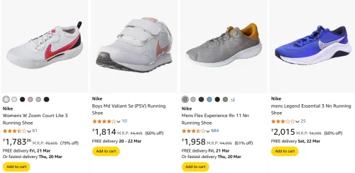Image of Nike Women's shoes Minimum 60% Discount