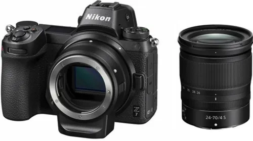 Image of Nikon Z 7 Camera with 24-70mm Lens & Adapter