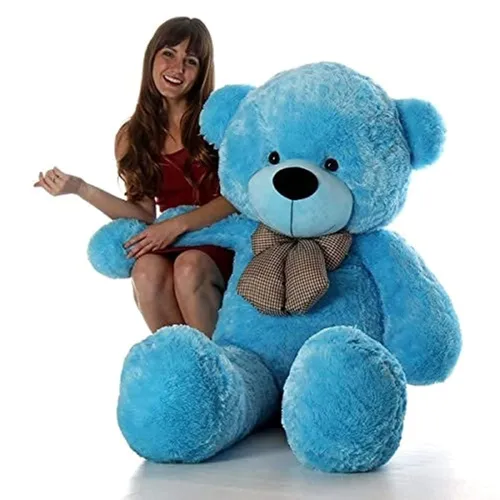 Image of Niku 3 feet Teddy Bear Soft Toy for Kids (blue)