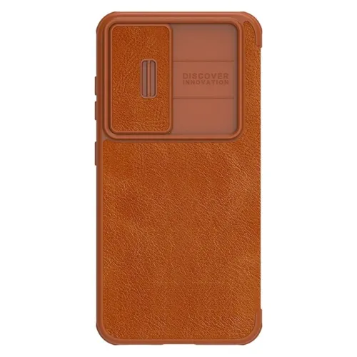 Image of Nillkin Flip Leather Case with Camshield for Samsung Galaxy S23 