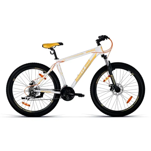Image of NINETY ONE E Cycle Series (Madrid - White Yellow, 27.5T - 21 Speed).