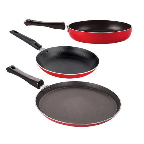 Image of Nirlon 3-Piece Nonstick Cookware Set