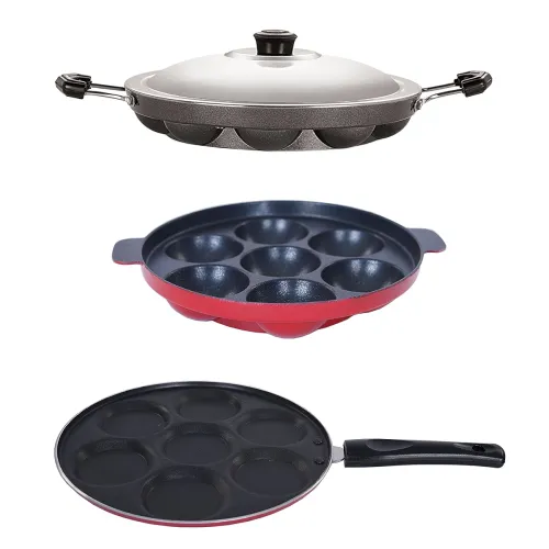 Image of Nirlon 3 Piece Gas Compatible Kitchen Cookware