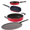 NIRLON 4-Piece Non-Stick Cookware Set (FP11_ST12_GP22.5_CS24)