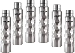 NIRLON Crystal Cool Single Wall Stainless Steel Fridge Water Bottle 1000 ml Bottle