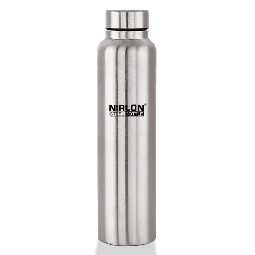 Image of Nirlon Fridge Bottle – Stainless Steel, 1000ml