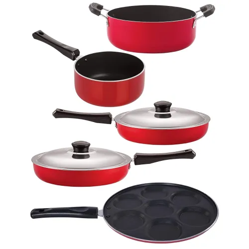 Image of Nirlon Non-Stick 2 Layer Coated Aluminium Cookware Set