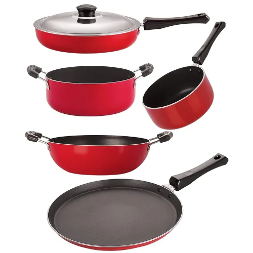 Image of Nirlon Non-Stick Coated Aluminium 5 Piece