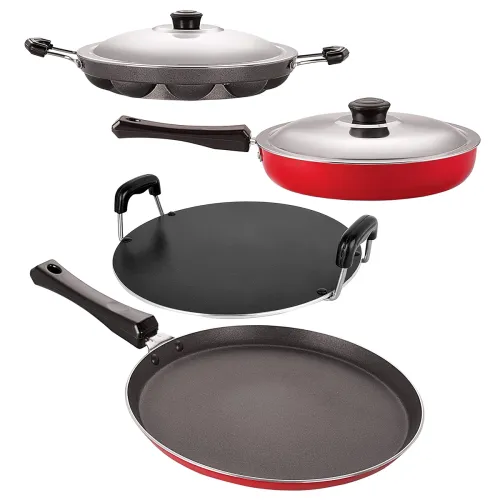 Image of Nirlon Non-Stick Cookware Set [4-Piece]
