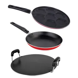 Nirlon Non-Stick Aluminium Combo Set 3 Piece
