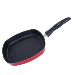 Nirlon Non Stick Aluminium Square Grill Pan 22.5cm
