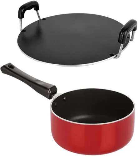 Image of NIRLON SP(M)_RT Non-Stick Coated Cookware Set, Aluminium 2-Piece