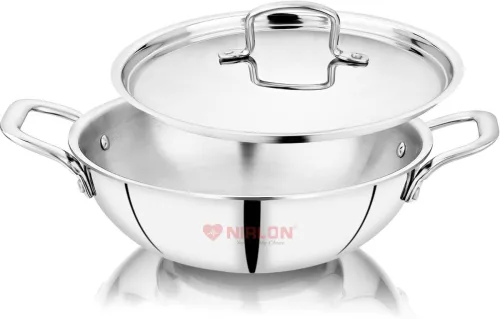 Image of NIRLON Stainless Steel Deep Kadai