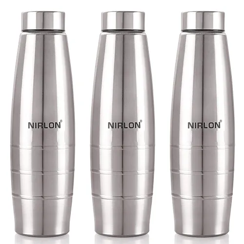 Image of Nirlon Stainless Steel Water Bottle 1000 ml set of 3