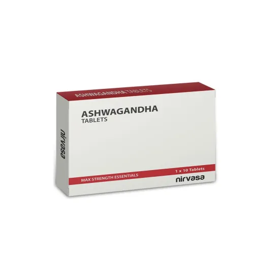 Image of Nirvasa Ashwagandha Tablets for Men & Women (250 mg) 10 Tablets