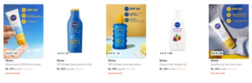 Image of Nivea Beauty Product Minimum 60% Discount