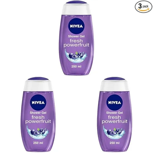 Image of NIVEA Fresh Power Fruit 250ml Body Wash (Pack of 3)