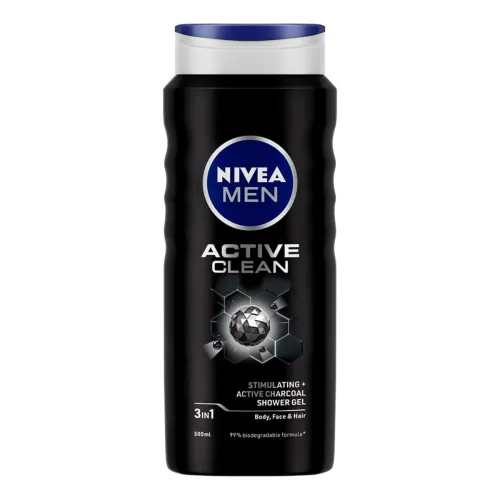 Image of NIVEA Men Active Clean Shower Gel, 500ml
