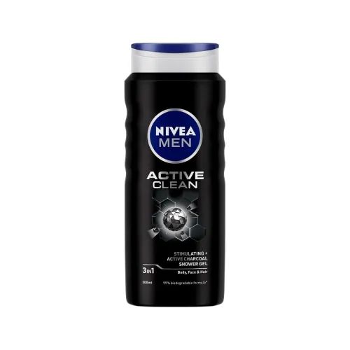 Image of NIVEA MEN Active Clean Shower Gel,500 ml 