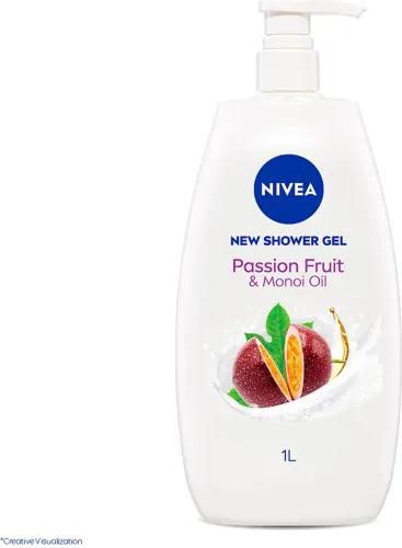 Image of NIVEA Passion fruit & Monoi Oil Body Wash for Lasting Fragrance & Healthy Skin | 1L (1 L).