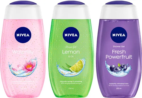 Image of NIVEA Waterlily, Lemon Oil (3 x 250 ml)