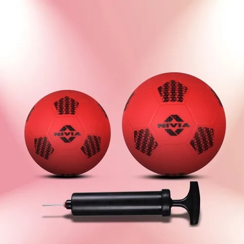 Image of NIVIA Combo Homeplay Football Size - 1 and 3