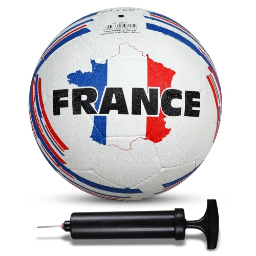 Image of Nivia Country Color Football (Size-5) with Ball Pump