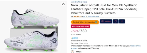 Image of Nivia Safari Football Stud for Men