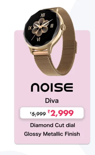 Image of Noise Diva Smartwatch @ ₹2999 on Amazon Prime Day Sale