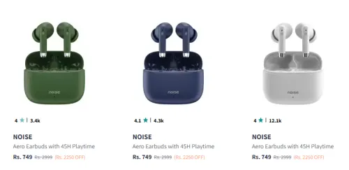 Image of Noise Earbuds at Minimum 70% Discount