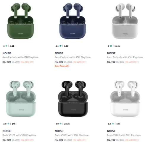 Image of Noise Earbuds @ Start ₹799