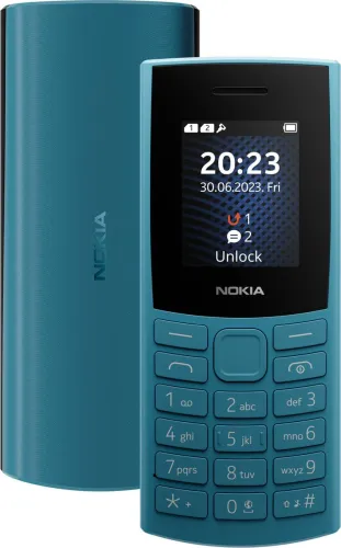 Image of Nokia 106 4G Keypad Phone – Long Battery, MicroSD Slot, Ocean Blue