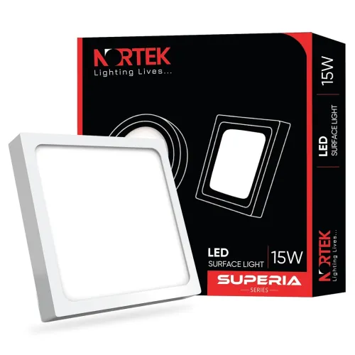 Image of Nortek Superia 15W Square Surface Mounted Ceiling Light 