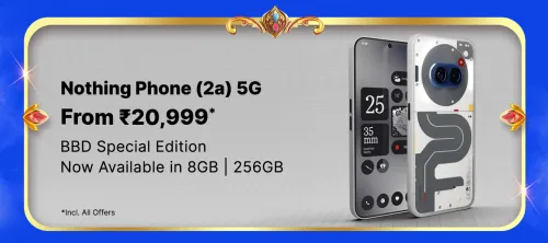 Image of Nothing Phone (2a) 5G @ ₹20,999 on Flipkart Big Billion Days Sale