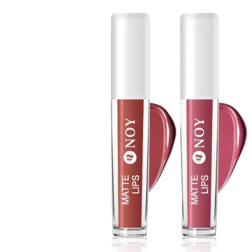 Image of NOY Bare All Beauty Nude Matte Lipsticks,Pack of 2