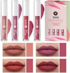 NOY Saloon Secrets Matte Lip Color Set (4 Shades, 16ml)
